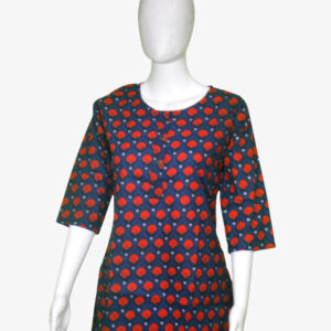 Red Rose Design Kurti