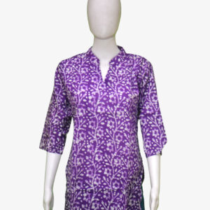 Line Flower Design Kurti